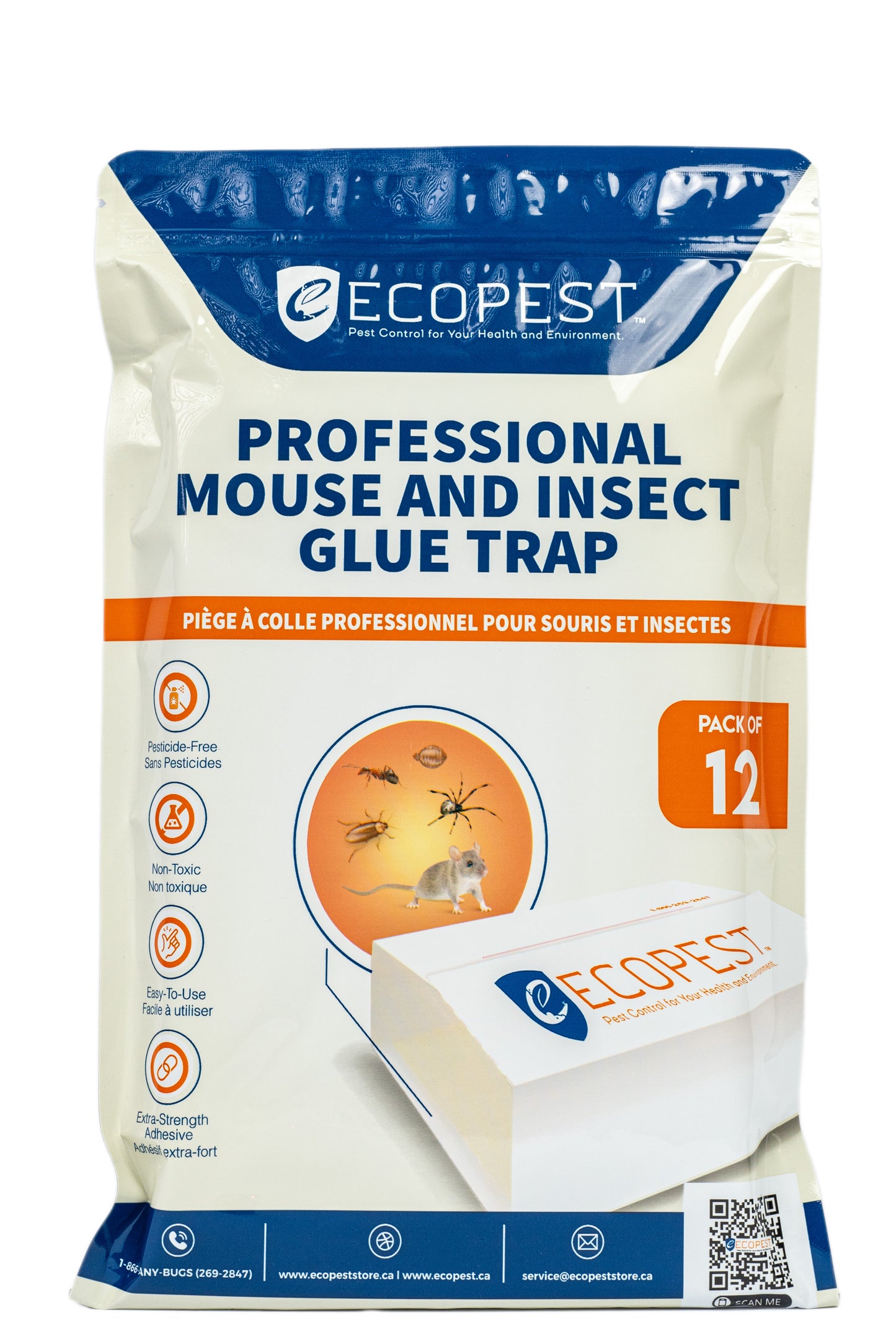 ECOPEST Mouse & Insect Glue Boards, Scented