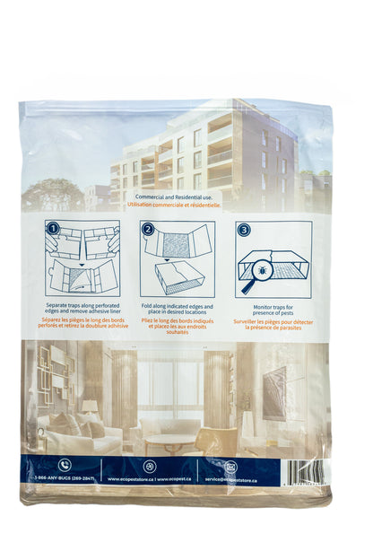 ECOPEST - Insect Trap and Monitor - (36 x Cards = 108 Traps) - A Non-Poisonous Glue Trap That captures and Monitors Insects.…