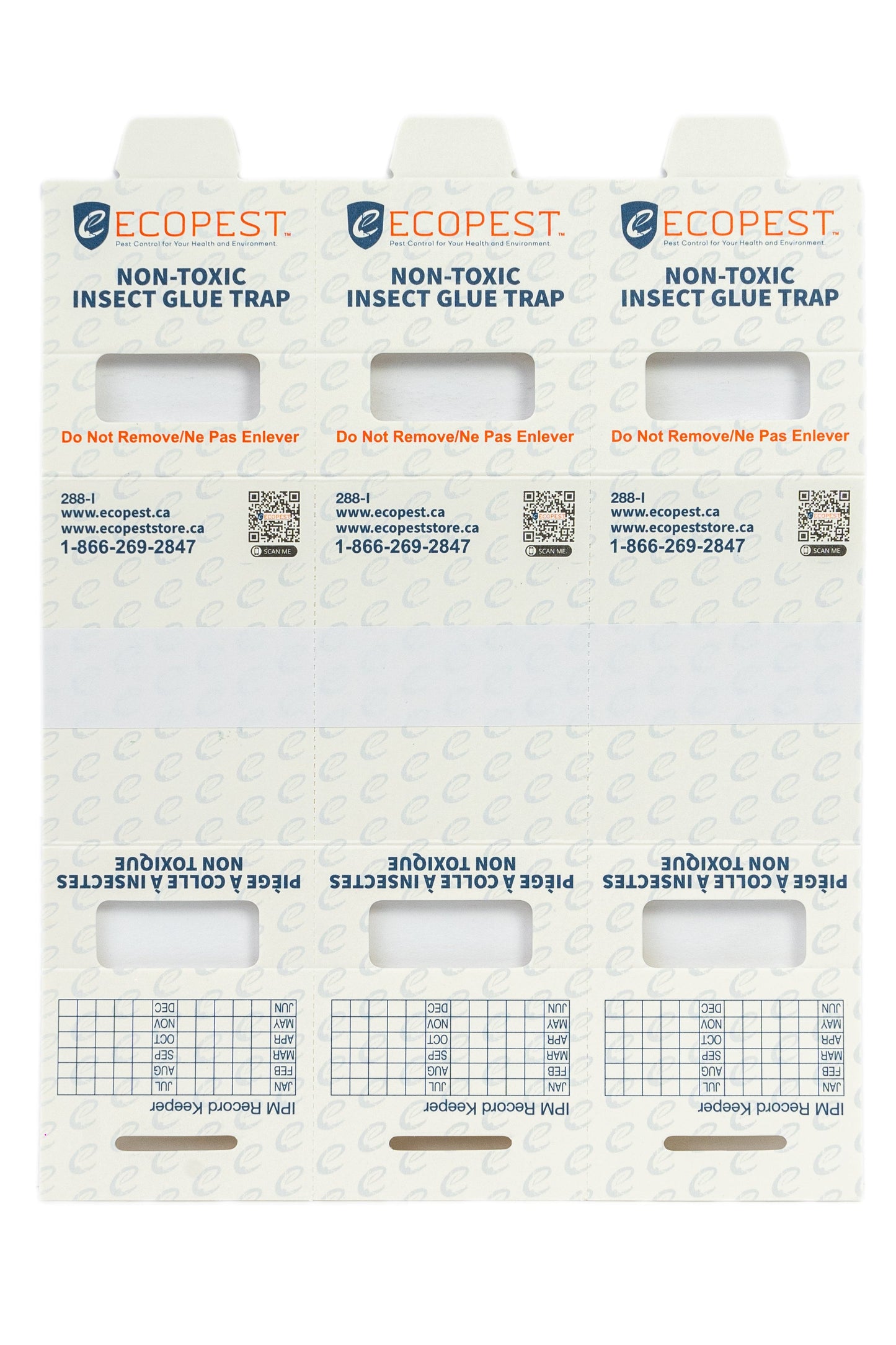 ECOPEST - Insect Trap and Monitor - (36 x Cards = 108 Traps) - A Non-Poisonous Glue Trap That captures and Monitors Insects.…