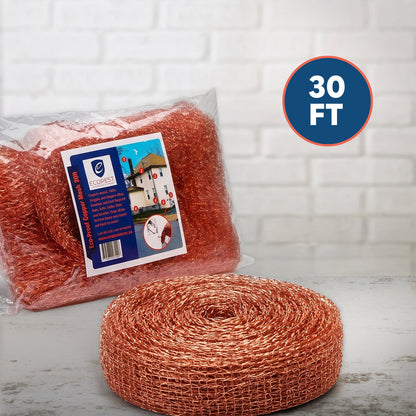 30f - Knitted Copper Mesh Rodent Pest Control for Mouse Rat and most other Pests