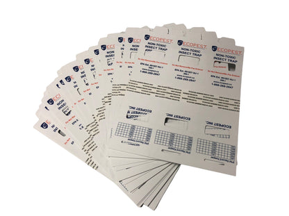 ECOPEST - Insect Trap and Monitor - (36 x Cards = 108 Traps) - A Non-Poisonous Glue Trap That captures and Monitors Insects.…