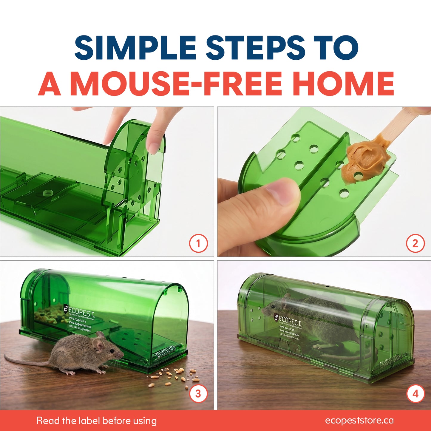 ECOPEST Humane Mouse Trap