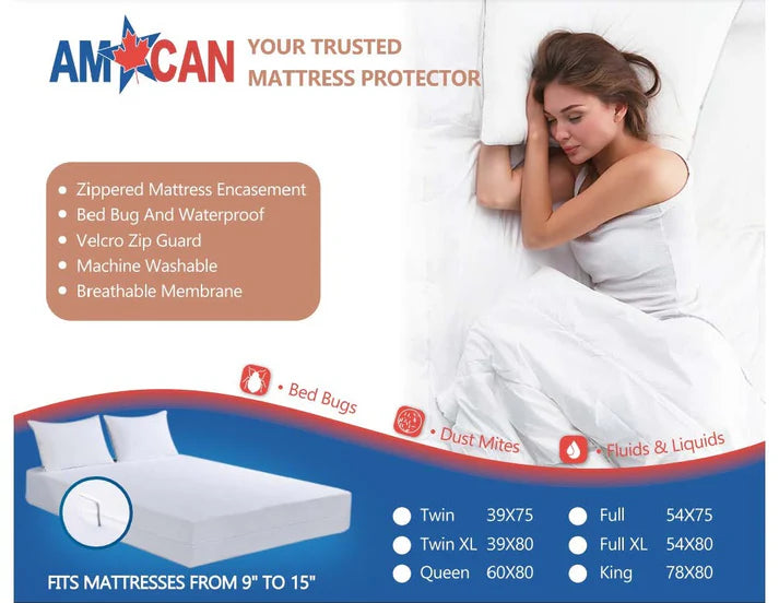 Full Hybrid Zippered Mattress Covers (53x75)