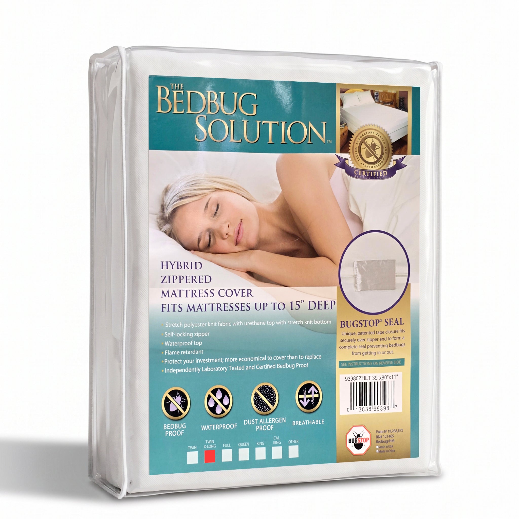 Twin Hybrid Zippered Mattress Covers (39x80)