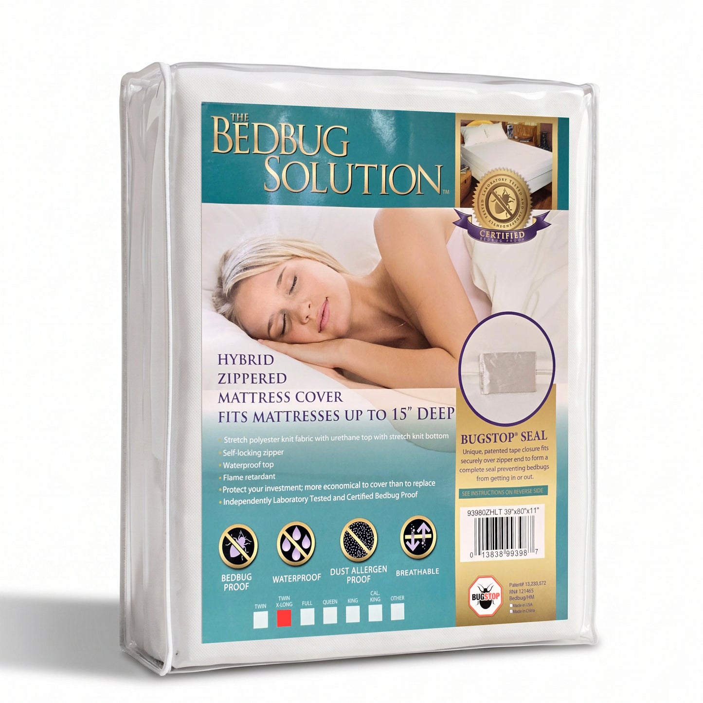 Twin Hybrid Zippered Mattress Covers (39x80)