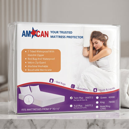 Twin Extra Long - Hybrid Zippered Mattress Covers (39x77.5)