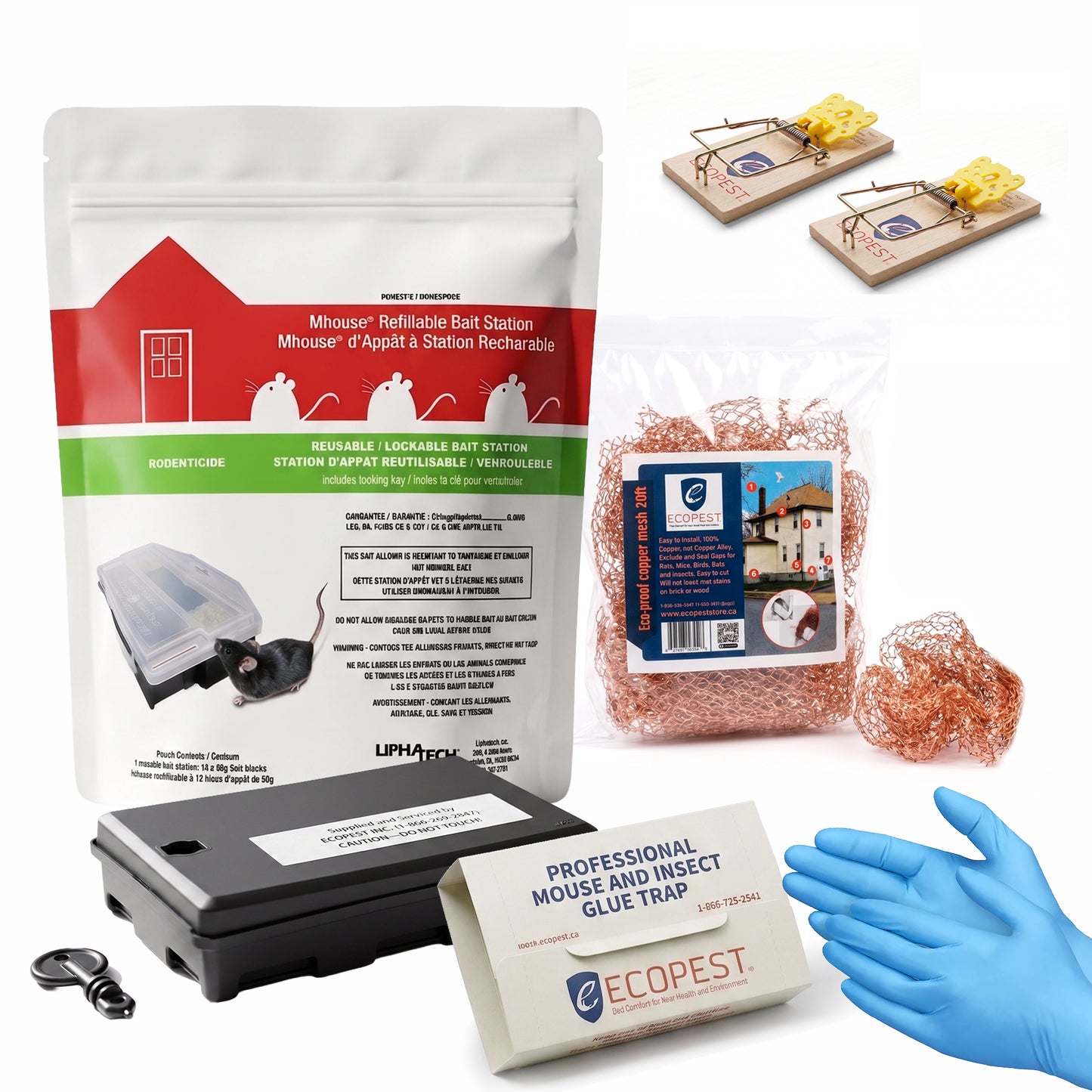 ECOPEST - Mouse and Rat Control Kit with FREE virtual consultation