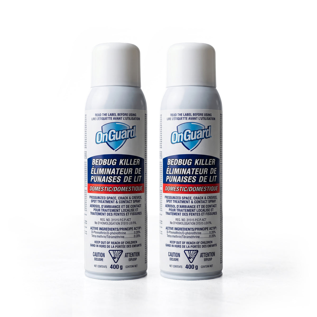 OnGuard Bed Bug Killer Spray 400g - 2 Pack
