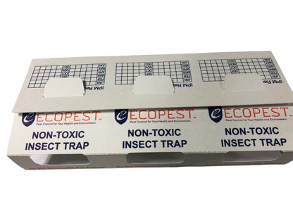 ECOPEST - Insect Trap and Monitor - (36 x Cards = 108 Traps) - A Non-Poisonous Glue Trap That captures and Monitors Insects.…