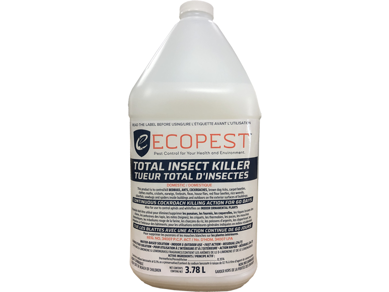 ECOPEST - Bed Bug Spray, Cockroach Spray, Spider, Ants Spray - TOTAL INSECT KILLER -3.78L
